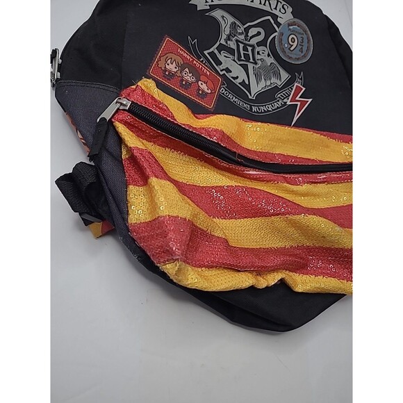 Harry Potter Hogwarts Backpack Book Bag School Bag Black Red Bag Storage - Picture 2 of 9